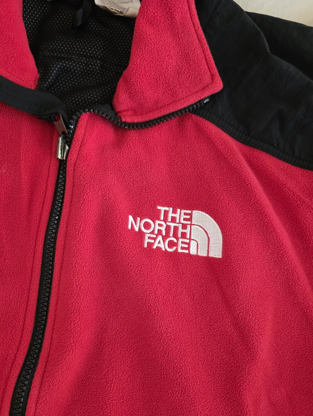 The North Face Vintage Gore Windstopper Fleece Vest Red Black Men's XXL (2XL)